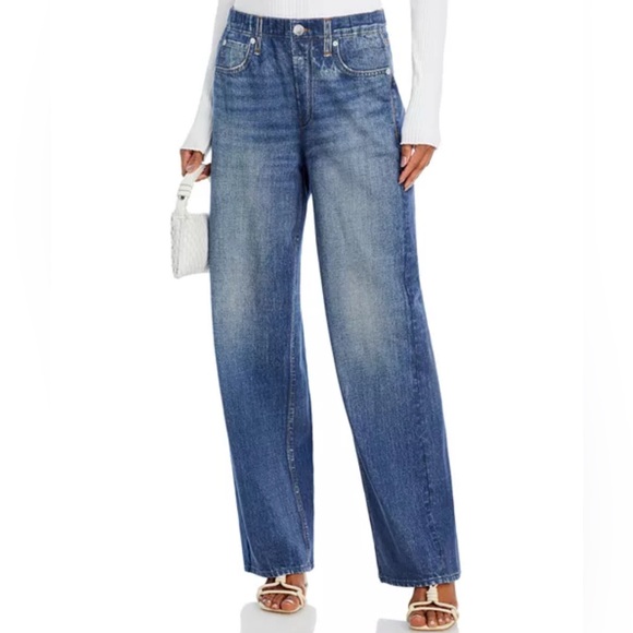 rag & bone Denim - Rag & Bone Miramar Wide Leg Sweatpant Jeans Size Small